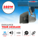 5 Core PA Horn Speaker Outdoor Siren Loudspeaker 35W RMS Loud Megaphone Driver Horn