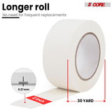 5 Core Gaffers Tape 2" 30 Yards 4Pcs Professional White Pro Gaff Tape Non Reflective Water Resistant