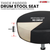 5 Core Drum Throne w Backrest 4" Padded Stool Airlift Adjustable 25.5" Drummer Chair 441Lb Capacity