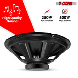 5Core 15 inch PA subwoofer speaker durable frame side angle view
