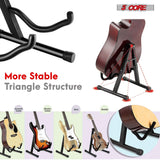 5 Core Guitar Stand A Frame w Soft Foam Arm Non Slip Rubber for Acoustic Electric Bass Ukulele