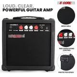 5 Core Guitar Amplifier 20W Electric Portable Mini Amp w Built in 6.5" Speaker Aux Headphone Jack