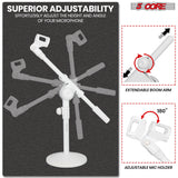 5Core Desktop Mic Stand Round Base Universal Desk Microphone Holder Table Top Stands