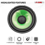 5 Core 8 Inch Subwoofer 900W PA DJ Sub Woofer Speaker 8Ohm w Deep Bass Replacement Component Speaker