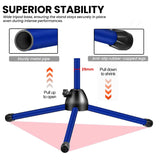5 Core Mic Stand 2 Pcs Floor Height Adjustable Tripod Microphone Stands w Extending Telescoping Boom Arm