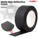 5 Core Gaffers Tape 2" 30 Yards 4Pcs Professional Black Pro Gaff Tape Non Reflective Water Resistant