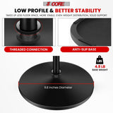 5 Core Mic Stand Floor Pair Height Adjustable Universal Heavy Weight Microphone Stands Round Base