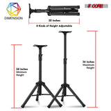 5 Core Speaker Stand 3Ft Adjustable Heavy Duty PA DJ Tripod Studio Monitor Stands w 35mm Insert