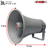 5Core PA Speaker Pair 200W Bull Horn Loud Audio Indoor Outdoor Speakers System 8Ohm Reflex Megaphone