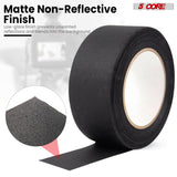 5 Core Gaffers Tape 2" 30 Yards 4Pcs Professional Black Pro Gaff Tape Non Reflective Water Resistant