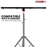 5 Core DJ Lighting T Bar 4 Party Lights 2Pc 39 Inch Extension Crossbar Tbar Mount w 66 lbs Capacity
