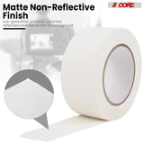 5 Core Gaffers Tape 2 Inch 30 Yards Professional White Pro Gaff Tape Non Reflective Water Resistant