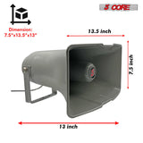 5 Core PA Horn Speaker Outdoor Siren Loudspeaker 35W RMS Loud Megaphone Driver Horn