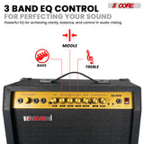 3 band eq for sound control