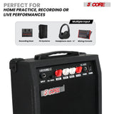 5 Core Guitar Amplifier 20W Electric Portable Mini Amp w Built in 6.5" Speaker Aux Headphone Jack
