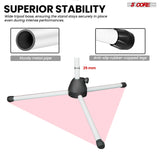 5 Core Microphone Stand Floor Pair Universal Adjustable 63" Tripod Mic Stands w Boom Arm
