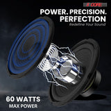 5 Core 6 Inch Subwoofer 300W Car Audio Sub Woofer 4 Ohm Deep Bass Replacement Loud Speaker