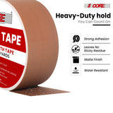 5 Core Gaffers Tape 2 Inch 30 Yards Professional Brown Pro Gaff Tape Non Reflective Water Resistant