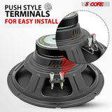 5 Core 12 Inch Speaker Car Audio 200W Powerful Replacement Component Driver 4Ohm Loudspeaker System