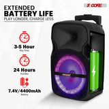 Dual speaker set with Bluetooth connectivity and wireless mic support