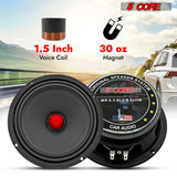 5Core midrange subwoofer engineered for impactful performance and efficient power handling