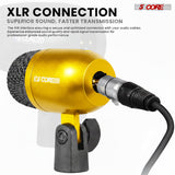5 Core Conga Mic Snare Tom Set Professional XLR Cardioid Condenser Instrument Microphone Kit