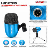 5 Core Conga Mic Snare Tom Set Professional XLR Cardioid Unidirectional Instrument Microphone Kit