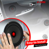 5 Core 8 Inch Midrange Speaker 500W Aluminum Bullet 4 Ohm Pro Audio Slim Car Door Loudspeaker