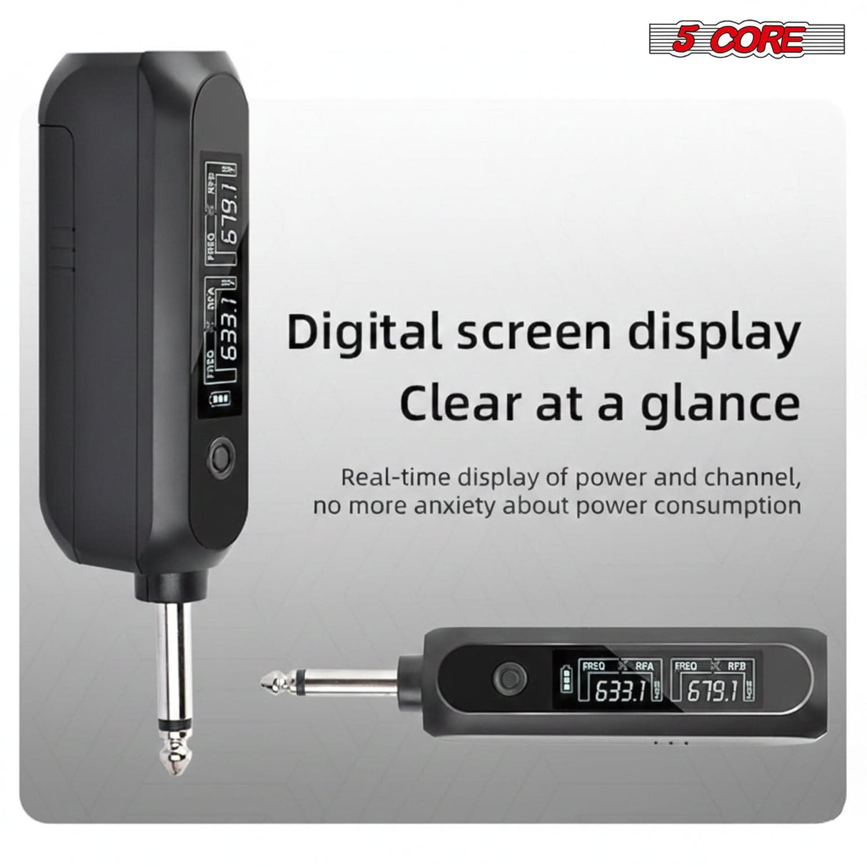 5 Core Microphone Wireless Karaoke Singing Mic Rechargeable Microfonos Inalambricos w LED Lights