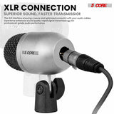 5 Core Conga Mic Snare Tom Set Professional XLR Cardioid Condenser Instrument Microphone Kit
