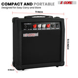 5 Core Guitar Amplifier 20W Electric Portable Mini Amp w Built in 6.5" Speaker Aux Headphone Jack