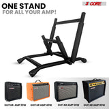 5 Core Guitar Amp Stand Heavy Duty Foam Cover Arm Adjustable Low Profile Collapsible