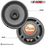 5 Core 8" Subwoofer 1000W Dual Cone Car Audio Sub Woofer 4 Ohm Deep Bass Replacement Loud Speaker