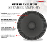 5 Core 12 Inch Guitar Speaker 200W 8 Ohm Amp Cabinet Replacement Amplifier Woofer