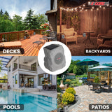 5 Core Outdoor Rock Speakers 100W Bluetooth Waterproof Landscape Speaker for Patio Pool Outdoor