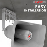 5 Core 10 Inch PA Horn 200W Loud Speaker Bull Horn Loud Audio 8Ohm All Weather Indoor Outdoor Use