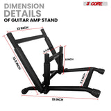 5 Core Guitar Amp Stand Heavy Duty Foam Cover Arm Adjustable Low Profile Collapsible