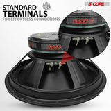 5 Core 15 Inch Car Woofer Audio Pair 1000W Combined 4Ohm Deep Bass Replacement Subwoofer Speaker
