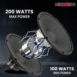5 Core 12 Inch Speaker Pair Car Audio 200W Powerful Replacement Component Driver 4Ohm Loudspeaker