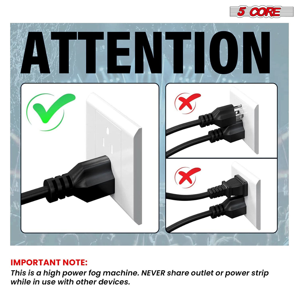 5Core Fog Smoke Machine 1200W Low Lying Indoor Outdoor 1L Fog Maker with LED Lights