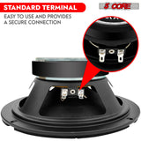 5Core 8 Inch Midrange Door Speaker 500W Subwoofer w Aluminum Bullet 8Ω Sub Woofer 1 PC