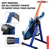 5 Core Guitar Stand 2PC A Frame Shape w Soft Foam Arm Non Slip Rubber for Acoustic Electric Bass