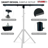 5 Core DJ Lighting T Bar 4 Party Lights 39 Inch Extension Crossbar Tbar Mount w 66 lbs Capacity