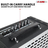 5 Core Electric Drum Amplifier 80W Professional Bluetooth Drumming Amp w 8” Speaker w 3 Band EQ