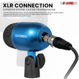 5 Core Conga Mic Snare Tom Set Professional XLR Cardioid Condenser Instrument Microphone Kit