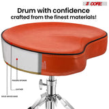 5Core Drum Throne Padded Guitar Stool Saddle Drummer Seat for Adults & Kids