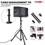 5 Core Speaker Stand Adjustable 31 to 54" PA DJ Tripod Stands Heavy Duty w 35mm Insert 132 Lbs