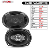 5Core 6x9 Car Speaker 800W 4Ohm 4 Way Coaxial Speaker w Super Tweeter Universal Fit for Vehicle