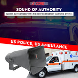 5 Core PA Horn Speaker Outdoor 8x16" Siren Loudspeaker 40W RMS Loud Megaphone Driver Horn