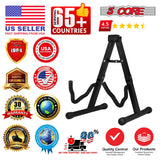 5 Core Guitar Stand A Frame w Soft Foam Arm Non Slip Rubber for Acoustic Electric Bass Ukulele